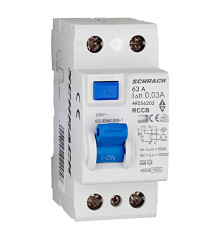 AR 10кА 2P 63A/ 30mA УЗО тип A