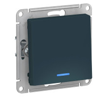 Выключатель 1-клавишный с подсветкой Schneider Electric AtlasDesign ATN000813 Изумруд - ATN000813