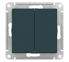 Выключатель 2-клавишный Schneider Electric AtlasDesign ATN000851 Изумруд - ATN000851
