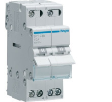 Переключатель I-0-II,40/2 верхний ввод Hager