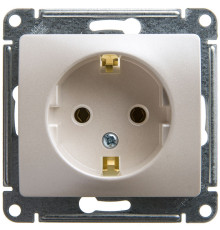 Розетка с заземлением без шторок Schneider Electric Glossa GSL000643 Перламутр - GSL000643