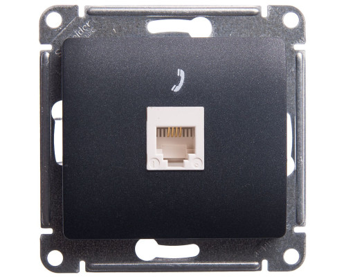 Розетка телефонная Schneider Electric Glossa GSL000781T Антрацит - GSL000781T