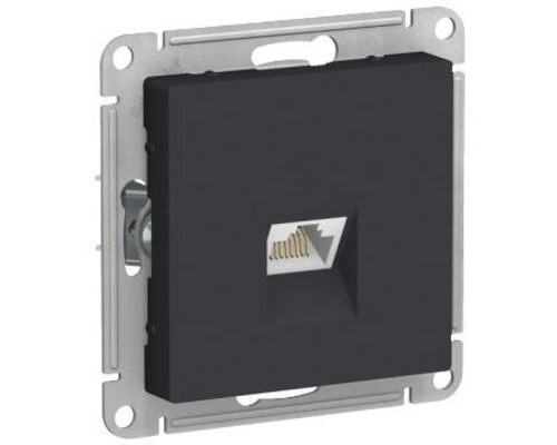 ATN001086 ATLASDESIGN РОЗЕТКА компьютерная RJ45, кат. 6A, механизм, КАРБОН ATN001086 ATLASDESIGN РОЗЕТКА компьютерная RJ45, кат. 6A, механизм, КАРБОН