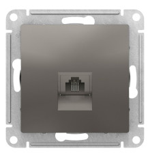 Розетка телефонная Schneider Electric AtlasDesign ATN000981 Сталь - ATN000981