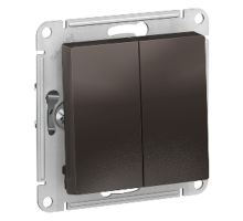 Переключатель 2-клавишный Schneider Electric AtlasDesign ATN000665 Мокко - ATN000665