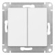 Выключатель 2-клавишный Schneider Electric AtlasDesign ATN000151 Белый - ATN000151