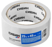 Малярный скотч, креповый, 48мм х 25м, CИБИН