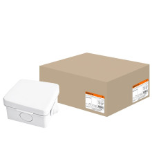 65*65*50мм ОП IP54 коробка распаячная, крышка,4 вх. TDM