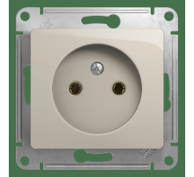 Розетка без заземления без шторок Schneider Electric Glossa GSL000941 Молочный - GSL000941