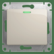 Переключатель 1-клавишный, с подсветкой Schneider Electric Glossa GSL000963 Молочный - GSL000963