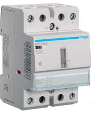 Контактор для проводок 40А/230V, 2НО, ручное управление, (Тихий), 3-модуля Hager