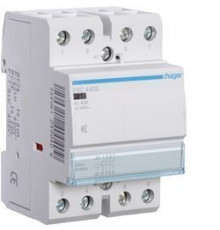 Контактор для проводок 40A/230V, 4НО, (Тихий), 3-модуля Hager