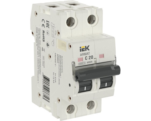 ARMAT Автоматический выключатель M06N 2P C 20А IEK - AR-M06N-2-C020