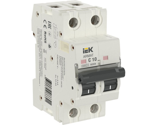 ARMAT Автоматический выключатель M06N 2P C 10А IEK - AR-M06N-2-C010