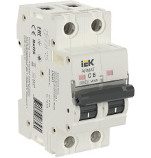 ARMAT Автоматический выключатель M06N 2P C 6А IEK - AR-M06N-2-C006