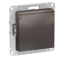 ATN000646 ATLASDESIGN МОККО РОЗЕТКА С/З, СО ШТОРКАМИ, С КРЫШКОЙ, 16А, В СБОРЕ - ATN000646
