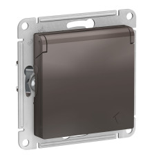 ATN000646 ATLASDESIGN МОККО РОЗЕТКА С/З, СО ШТОРКАМИ, С КРЫШКОЙ, 16А, В СБОРЕ - ATN000646