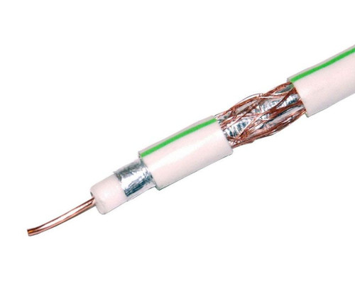 SAT-703 Cu (100м) коаксиальный кабель , белый TDM