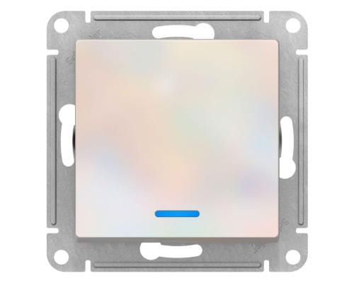 Выключатель 1-клавишный с подсветкой Schneider Electric AtlasDesign ATN000413 Жемчуг - ATN000413