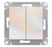 Выключатель 2-клавишный Schneider Electric AtlasDesign ATN000451 Жемчуг - ATN000451