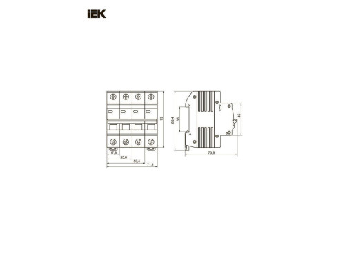 ВА47-29 1Р 40А 4,5кА х-ка С ИЭК автоматический вык