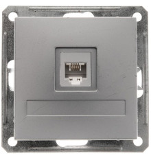 Розетка телефонная Schneider Electric Wessen59 RSI-152T-5-86 Матовый хром - RSI-152T-5-86