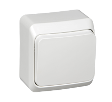 Выключатель, открытая установка Schneider Electric Этюд BA10-001B Белый - BA10-001B