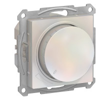 ATLASDESIGN СВЕТОРЕГУЛЯТОР (диммер) повор-нажим, LED, RC, 630Вт, мех., ЖЕМЧУГ
